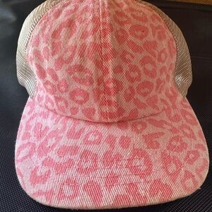 CC Beanie Pink Leopard Print Trucker Hat